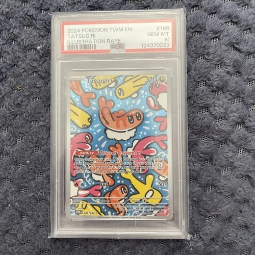 Pokémon TCG Tatsugiri Scarlet & Violet Twilight Masquerade Card 186/167 PSA10