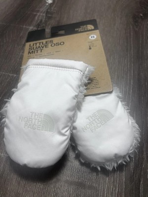 THE NORTH FACE Unisex Infant Baby Mittens Gardenia White Size XS TNF - NWT