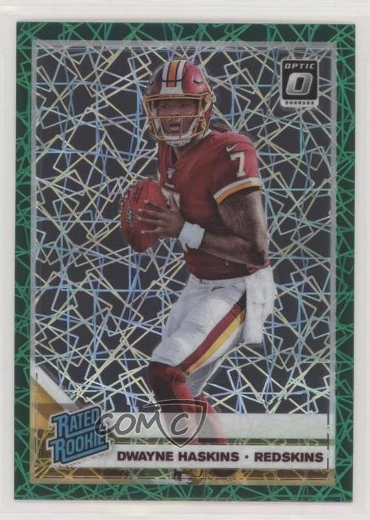 2019 Panini Donruss Optic Rated Rookie Green Velocity Prizm Dwayne Haskins zu8