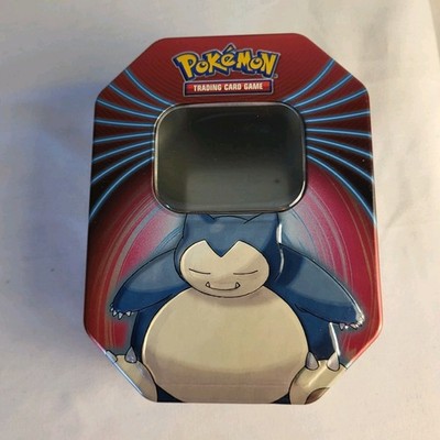 Pokemon Tin Box Snorlax EMPTY Tin Knockout Cards Collector's Tin
