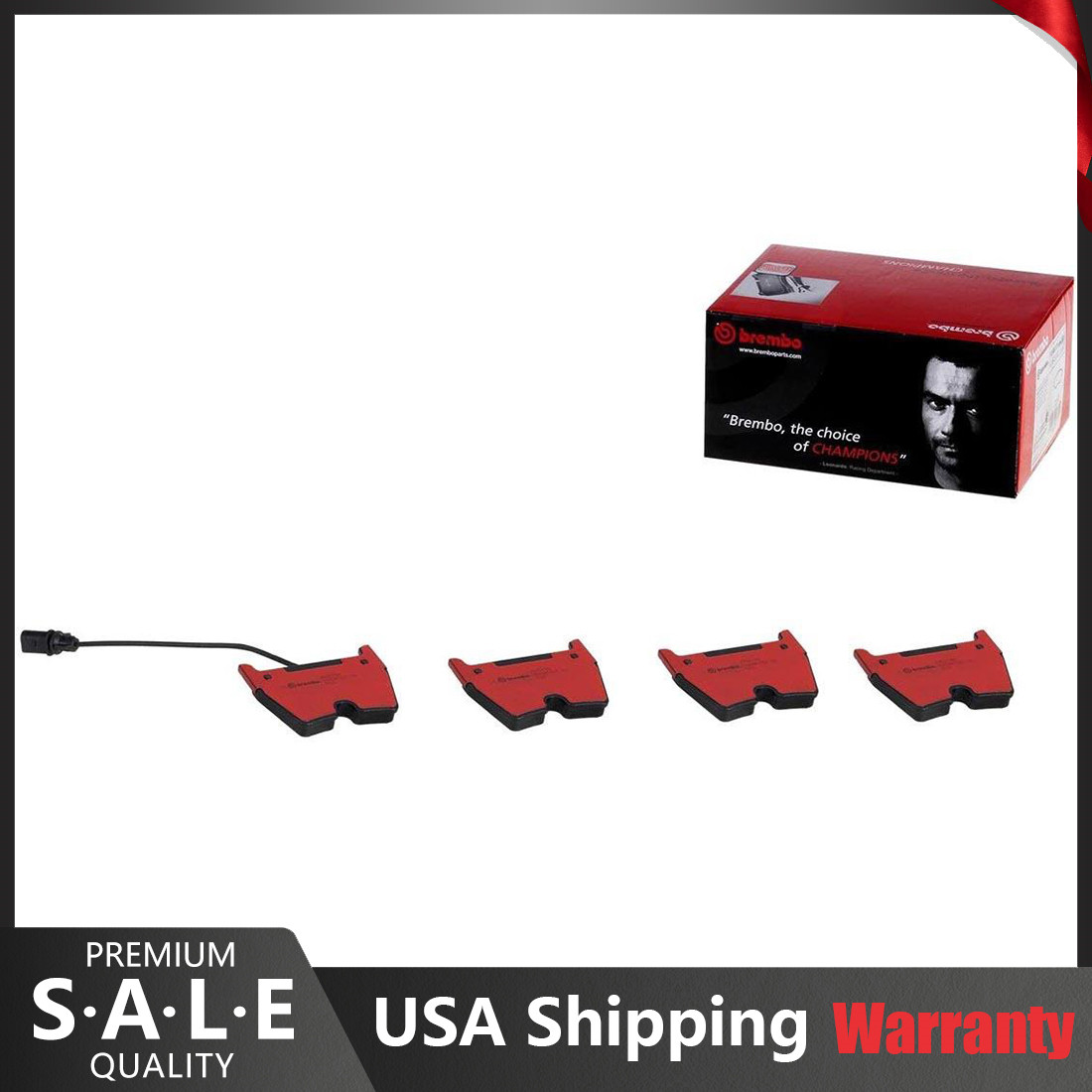 For Audi R8 RS4 RS6 Set of 2 Front Disc Brake Pad Set Ceramic Kit Brembo P85078N