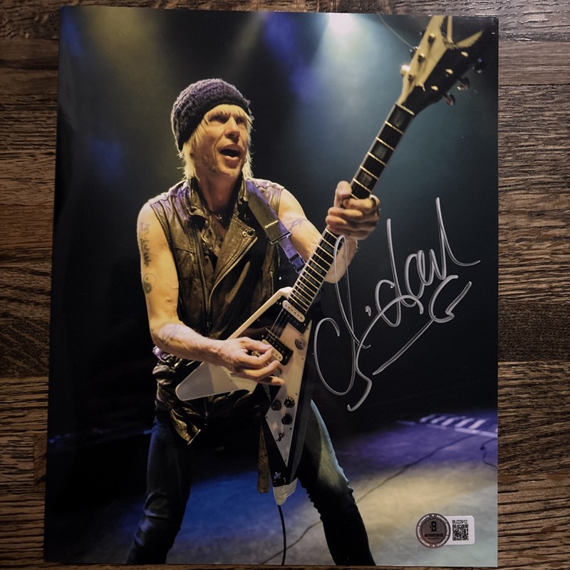 MICHAEL SCHENKER SIGNED 8x10 PHOTO  Beckett COA Scorpions UFO MSG