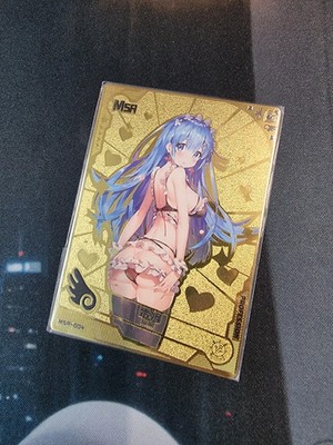 Rem Re: Zero MSR Girl Party limited Redemption Metall Karte Waifu Goddess Story