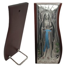 Icona sacra madonna in argento 925 e legno quadro idea regalo casa bomboniera bi