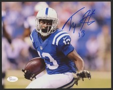 T.Y. Hilton Signed Colts 8x10 Photo (JSA COA)
