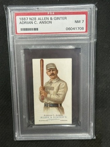1887 N28 Allen & Ginter #3 Adrian C. Anson — PSA 7