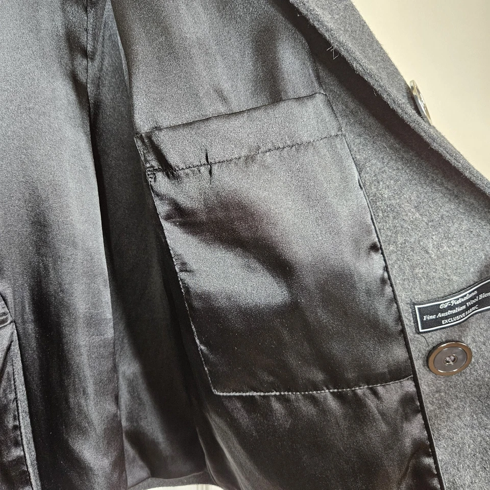 Abrigo Kristen Blake Mujer S Mezcla Lana Botón Frontal Cuello Alto Bolsillos Invierno Foto 4 de 4