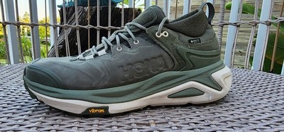 Hoka One One Kaha 3 Low GTX  Men's Size 10.5 Green Waterproof Hiking Sneakers