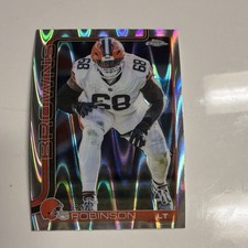 Topps Chrome Cam Robinson Cleveland Browns Football Wave Refractor 2025 #124