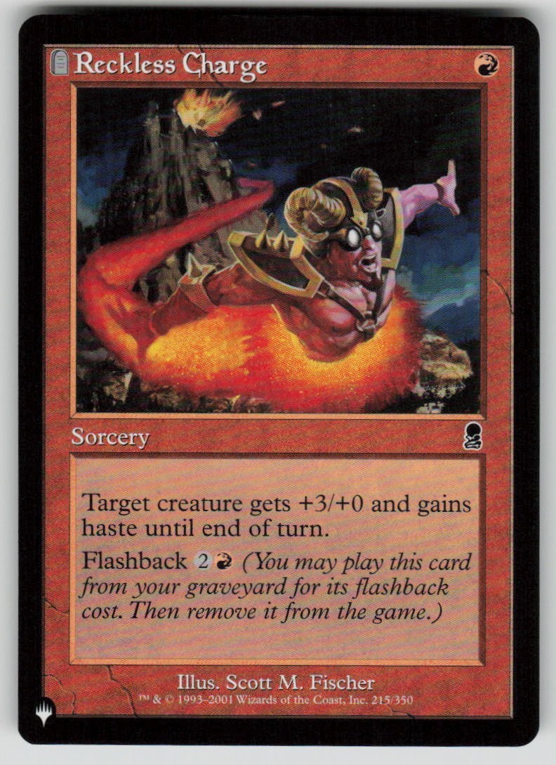 Reckless Charge Common The List Reprints 215/350 MTG Near Mint