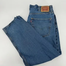 Levis 550 Relaxed Fit Jeans Mens W38 L30 Blue Denim Pants 5 Pocket