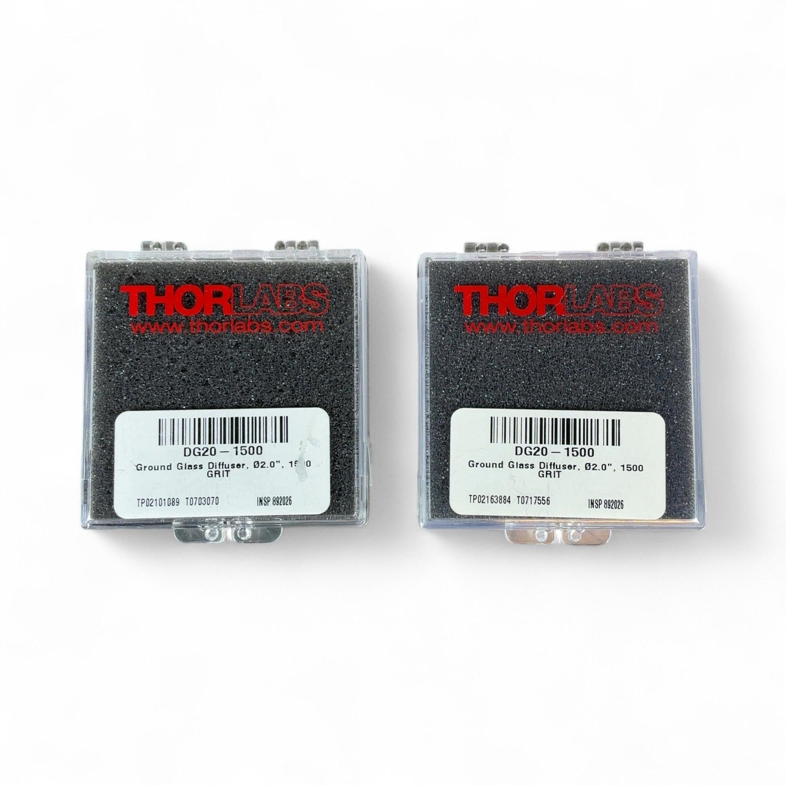 Thorlabs Ground Glass Diffuser Lot of 5 DG20-1500 DG10-600 DG20-600 1" & 2" NEW