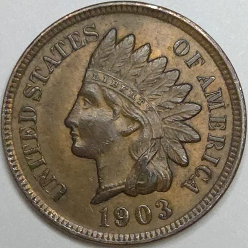1903 Indian Head Penny - Uncirculated/Toned (Lot#1)