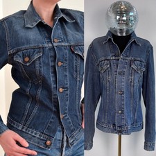 Vintage Levis 70500 04 Trucker Denim Jacket Dark Blue, Men's Size M 90s Y2K 1997