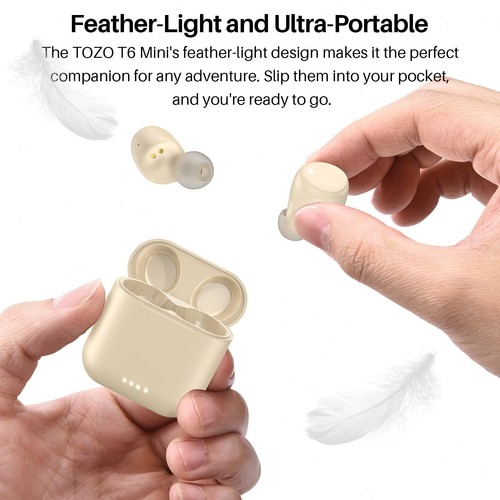 TOZO T6 Bluetooth 5.3 Wireless Earbuds AI Clear Calls Earphones IPX8  Waterproof - Picture 48 of 58