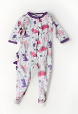 Soft Mon Cheri Baby 6-9M Cotton Pink Purple Infant Unicorn Dinosaur Bodysuit