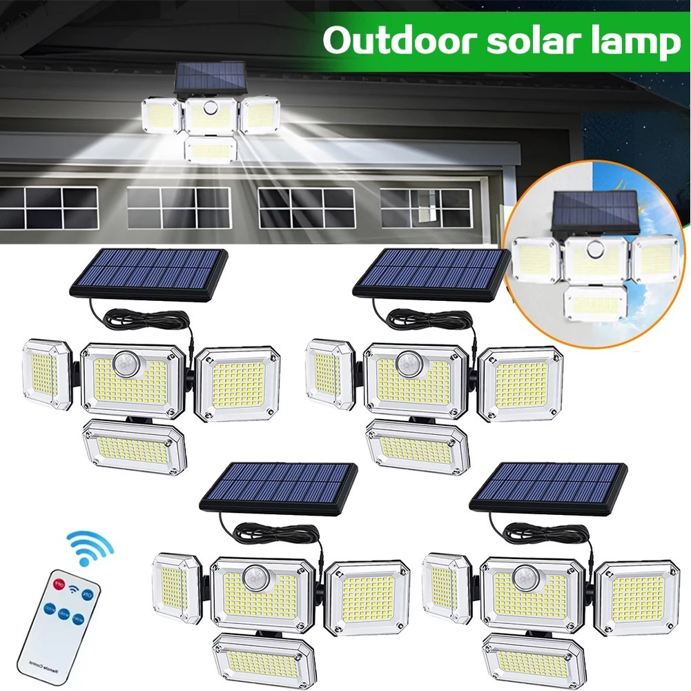 3000LM 333 LED Solar Lights Outdoor Waterproof Motion Sensor Security Wall Lamp