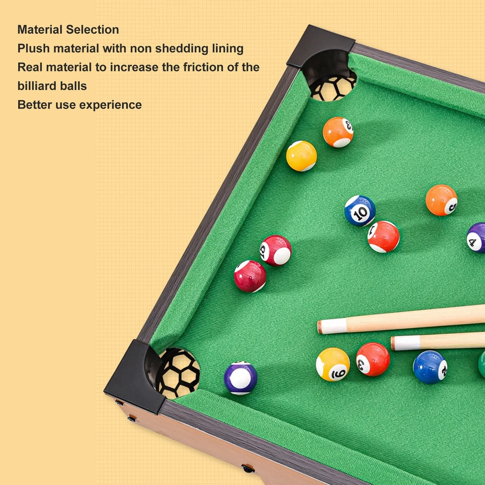 Children Tabletop Billiard Table Medium Short Foot Billiards Double Leisure Inte - Image 3 of 4