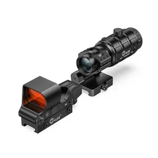 CVLIFE EagleFeather Multiple Reticle Red/Green Dot and Magnifier Combo, 40mm ...