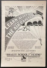 1928 Braley School of Flying print Ad  Learn ...