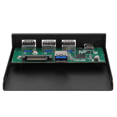 3-Port USB3.0 + 1 Port USB3.1 TypE C Interface Expansion Card Panel Black Fit