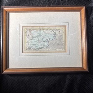 Antique Original Engraved Miniature Map of Essex England by John Gibson 1759