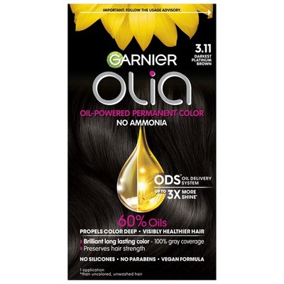 Ammonia Free Hair Dye Garnier Olia 3.11 Dark Brown