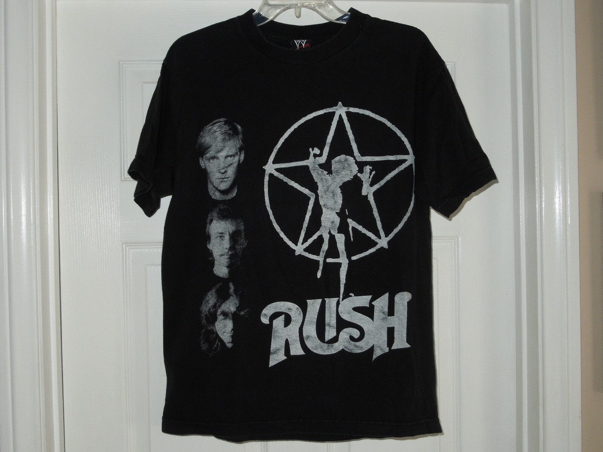 ミュージシャン Rush - 2007 T-shirt (M-size) Authentic RUSH Band 2007 Starman T-Shirt Black - Size Medium