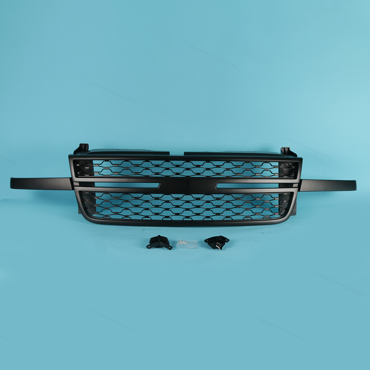 Fits 2006 Chevy Silverado 1500/05-06 3500 Upper Stainless Black Billet Grille | eBay