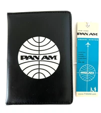 PAN AM Passport Cover/Holder, vintage style, certified Originals, Black NWT