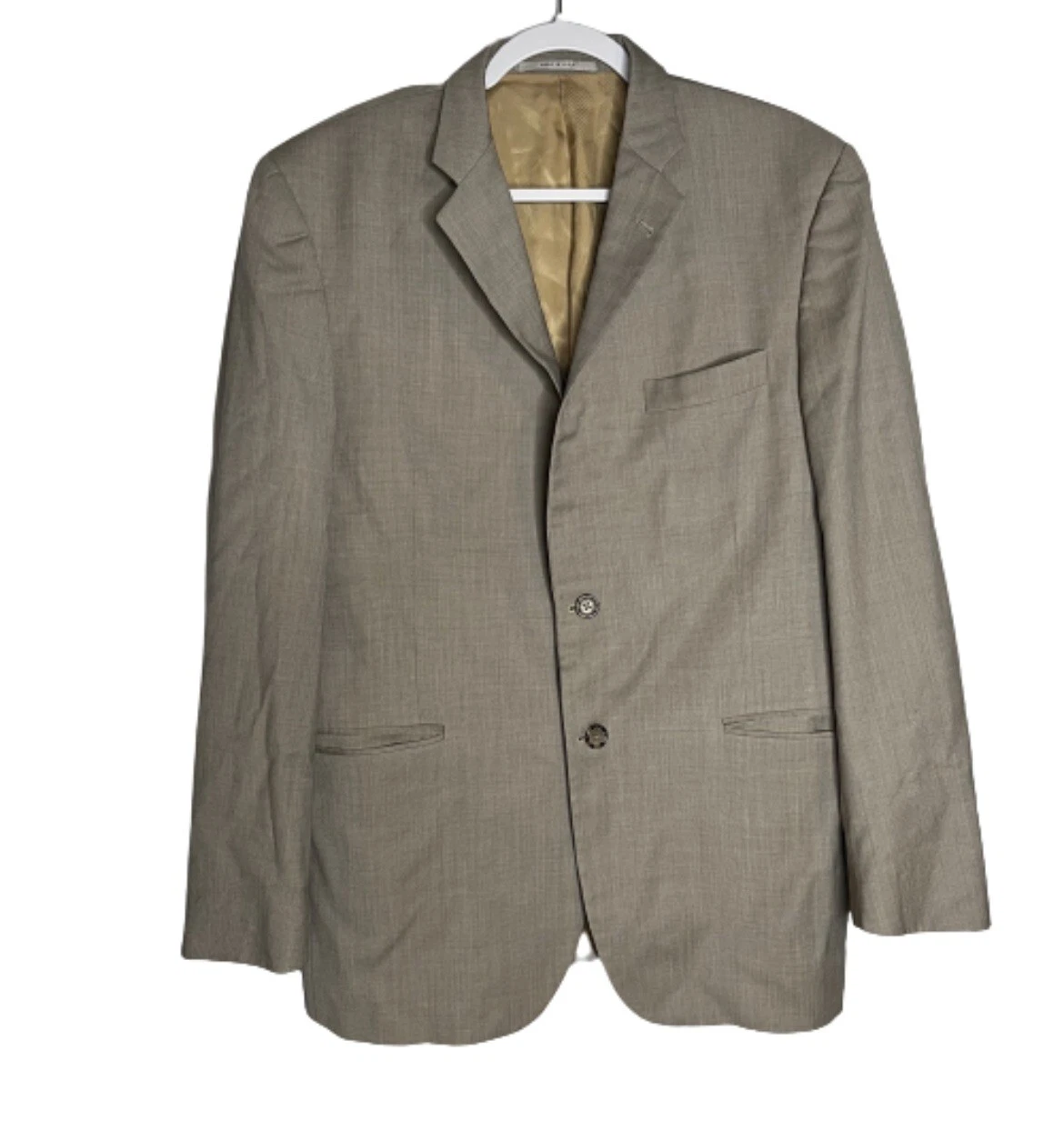 Blazer cappotto sportivo lana uomo 42 Burberry marrone DIFETTOSO VEDI FOTO monopetto