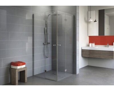 Eckeinstieg mit Drehfalttür SCHULTE Alexa Style 2.0 ExpressPlus 100 x 100 cm Pro