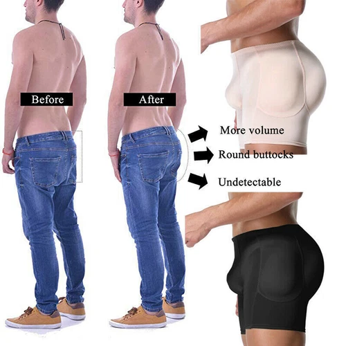 Herren Po Push Up Unterhose Höschen Padded Unterwäsche Butt Lifter Body Shaper - Bild 6 von 30
