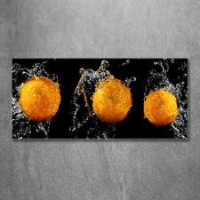 Quadro in vetro quadri da parete stampa su vetro 120x60 decorazione cibo e bevande arance acqua