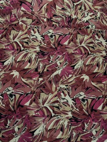 Vintage Triumph California Hawaiian Shirt Large Button Front Maroon floral 1970s - Picture 5 of 10