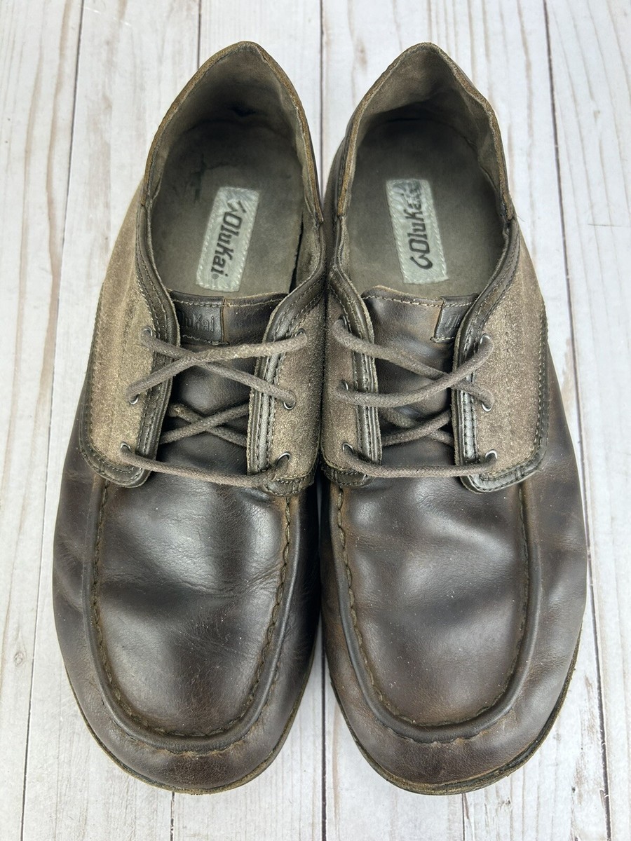 OLUKAI KUPA\'A MENS BROWN LEATHER/SUEDE LACE OXFORD OluKai Kupa main image 2