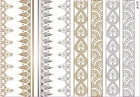 Temporary Flash Disposable Tattoo Classic Gold Silver 8-teilig Armband Chain New