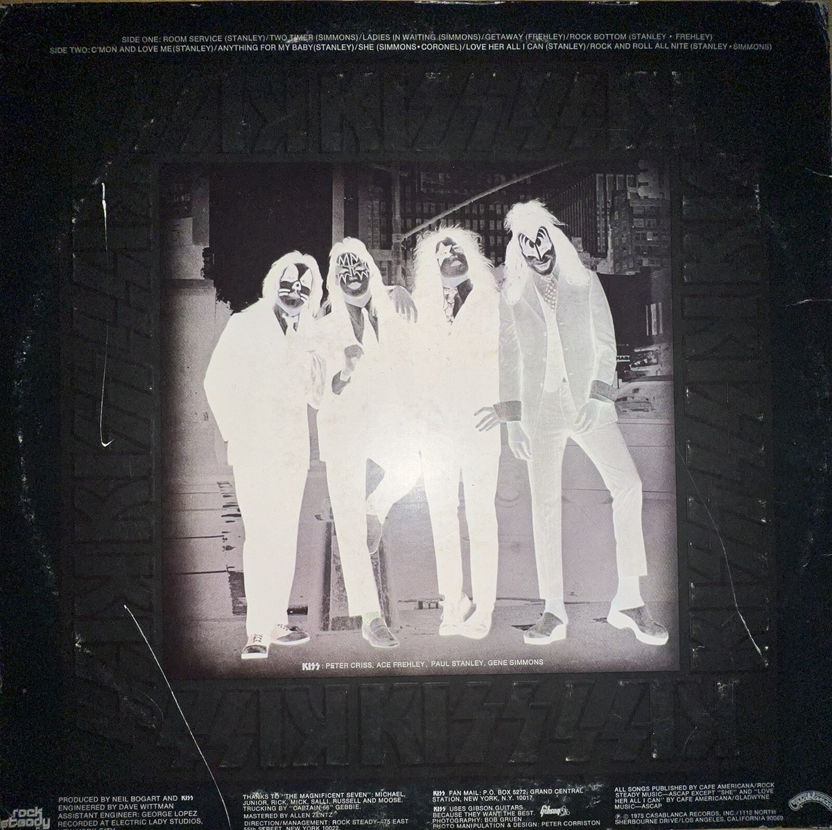 VINTAGE KISS DRESSED TO KILL Very Rare BLUE LABEL! Original