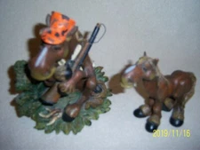 Hunter Horse/Moose & Horse/Moose, Bearfoots  Figurine, Big Sky Carvers