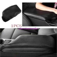 For Cadillac CT5 20-2025 Black Leather Console Armrest Box Holster Cover Trim