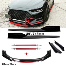 Front Bumper Lip Spoiler Splitter Rear Lip Side Skirt For Hyundai Veloster 2011-