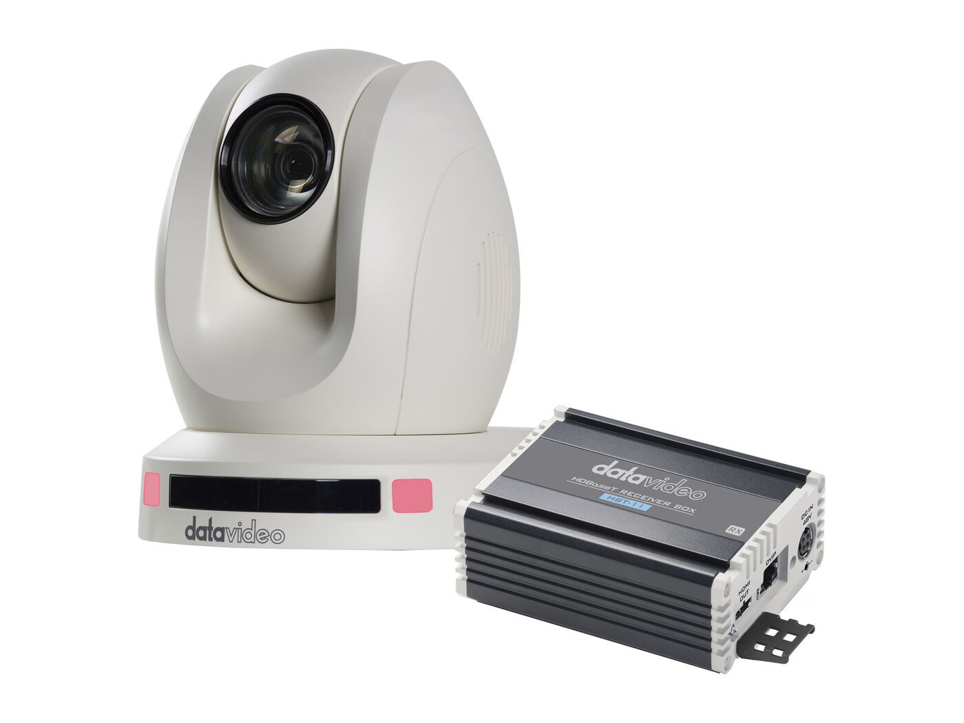 Datavideo PTC-140THW 1/2.8 inch CMOS HDBaseT PTZ Camera with HBT-11 Rx (White)