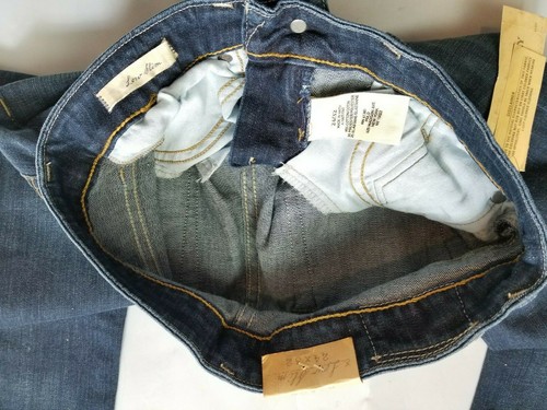 JEANS ELÁSTICOS DENIM & SUPPLY RALPH LAUREN LAVADO OSCURO BAJO ALTURA AJUSTADOS 24X32 #BB - Imagen 6 de 6