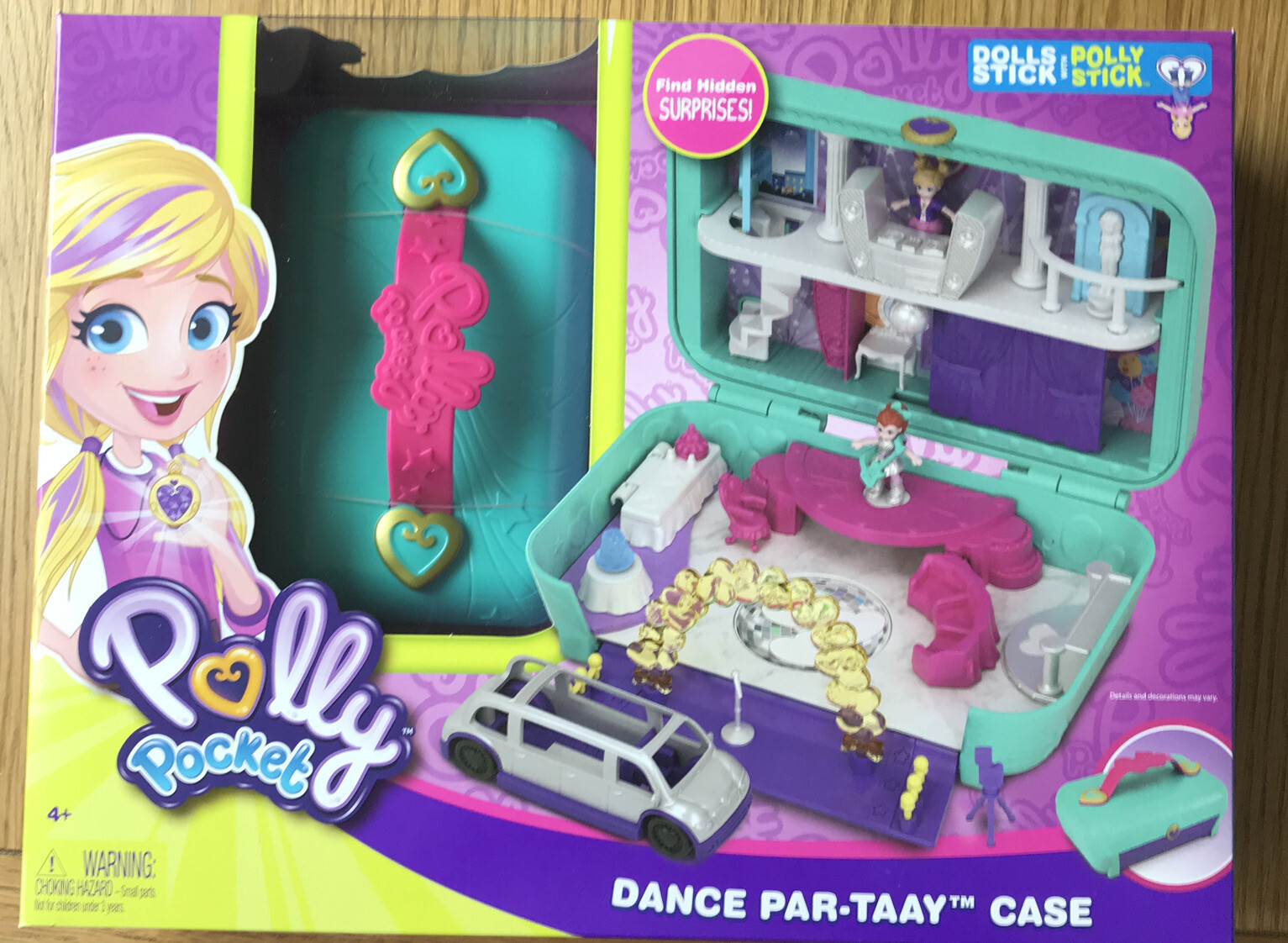 Polly Pocket FRY41 Hidden Places Dance Par-taay Case Playset