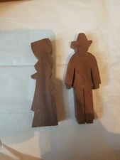 Vintage American Folk Art/Primative Silhouettes Pioneers
