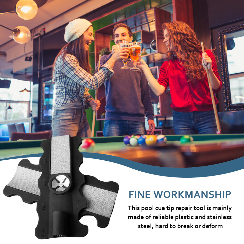 Radius Gauge Snooker Accessories Billiard Pool Portable Cue Tip Shaper