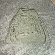 Vintage Pendleton Womens Skirt 8 Petite Gray Check Wool Maxi Academia USA Career