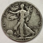1933-S Walking Liberty Half Dollar Choice Very Fine VF+ Coin #20235