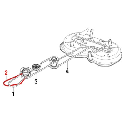 Keilriemen 589534101 / 575225801 für Husqvarna Rider R 111 B5 Jonsered FR 2311 M