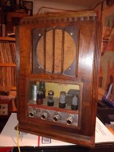 Antique Radio G.E. A70 GUITAR Arkay A12  Cabinet 8" Speaker Tube AMP AMPLIFIER